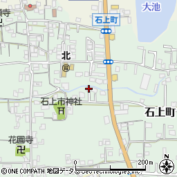 奈良県天理市石上町465周辺の地図