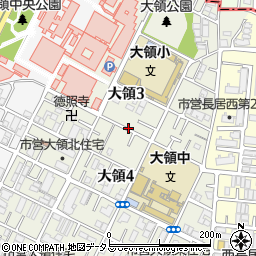 大阪府大阪市住吉区大領周辺の地図