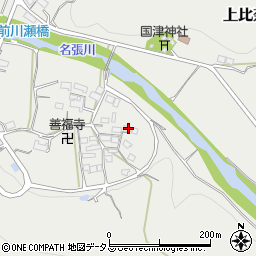 三重県名張市上比奈知1856周辺の地図