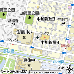 フジパレス中加賀屋５番館周辺の地図