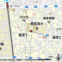 大阪市立南百済小学校周辺の地図