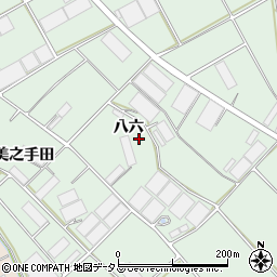 愛知県田原市赤羽根町八六周辺の地図