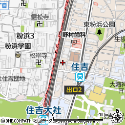 住吉住之江産業会館周辺の地図
