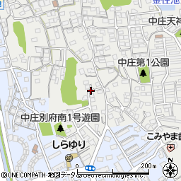 中庄別府南2号遊園周辺の地図