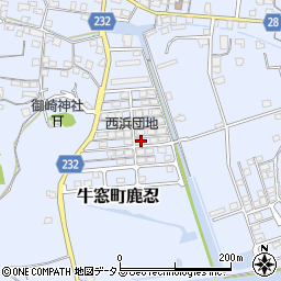 岡山県瀬戸内市牛窓町鹿忍847-54周辺の地図