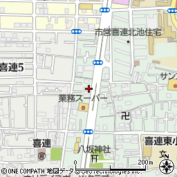 プロショップユゲ平野店周辺の地図