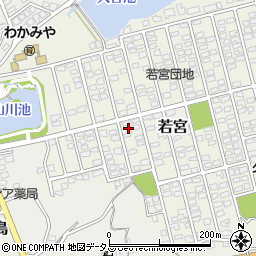 岡山県都窪郡早島町若宮19-2周辺の地図