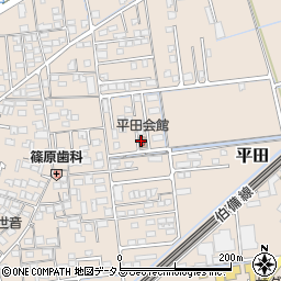 平田会館周辺の地図