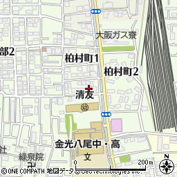 大阪府八尾市柏村町1丁目47周辺の地図
