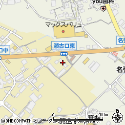 三重県名張市瀬古口628周辺の地図