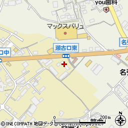 毎日新聞　名張南北販売所・嶋津新聞舗周辺の地図