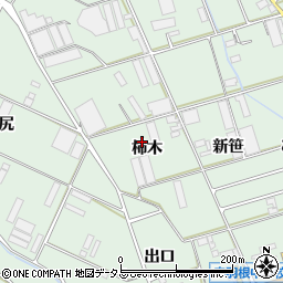 愛知県田原市赤羽根町（柿木）周辺の地図