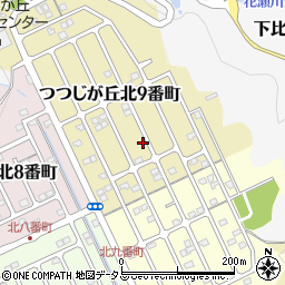 三重県名張市つつじが丘北９番町98周辺の地図