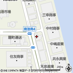 大阪府大阪市住之江区南港南周辺の地図