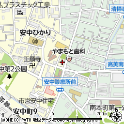 八尾市改良住宅店舗付Ａ棟周辺の地図