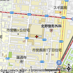 大阪学芸中等教育学校周辺の地図