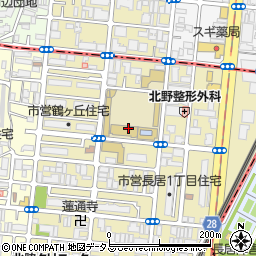 大阪学芸高等学校附属中学校周辺の地図
