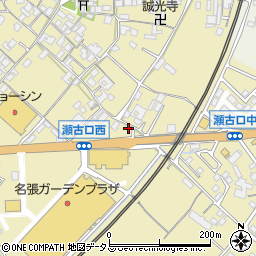 三重県名張市瀬古口364周辺の地図