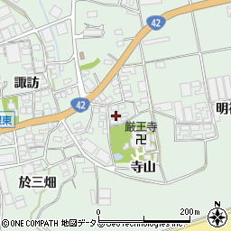 愛知県田原市赤羽根町寺山22周辺の地図