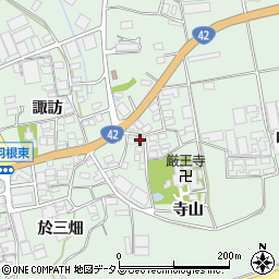 愛知県田原市赤羽根町寺山24周辺の地図