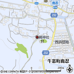 岡山県瀬戸内市牛窓町鹿忍5384-1周辺の地図