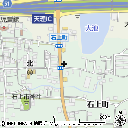 奈良県天理市石上町596周辺の地図