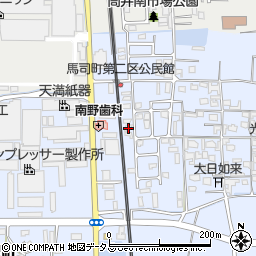 奈良県大和郡山市馬司町89-3周辺の地図