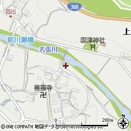 三重県名張市上比奈知1822-2周辺の地図