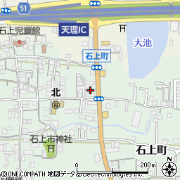 奈良県天理市石上町595周辺の地図