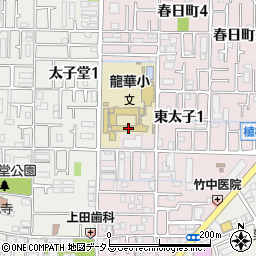 八尾市立龍華小学校周辺の地図