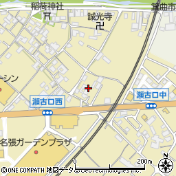 三重県名張市瀬古口375周辺の地図