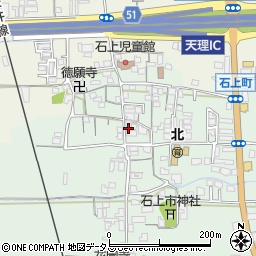 奈良県天理市石上町233周辺の地図