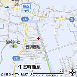 岡山県瀬戸内市牛窓町鹿忍847-11周辺の地図