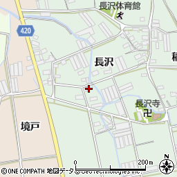 愛知県田原市長沢町長沢59周辺の地図