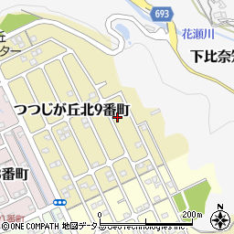 三重県名張市つつじが丘北９番町45周辺の地図