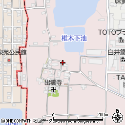 奈良県大和郡山市椎木町50-1周辺の地図