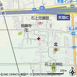 奈良県天理市石上町526-1周辺の地図