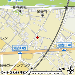 三重県名張市瀬古口383周辺の地図