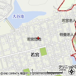 岡山県都窪郡早島町若宮周辺の地図