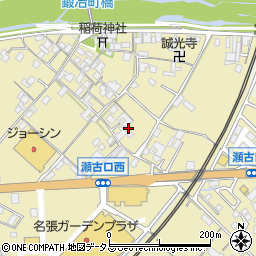 三重県名張市瀬古口387周辺の地図