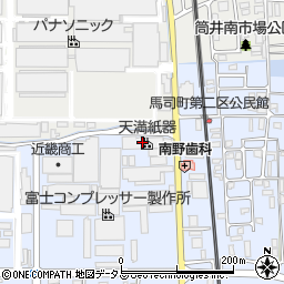 天満紙器株式会社　奈良工場周辺の地図