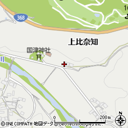 三重県名張市上比奈知93周辺の地図