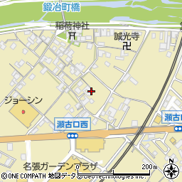 三重県名張市瀬古口389周辺の地図