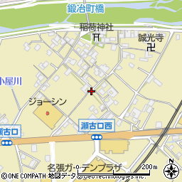 三重県名張市瀬古口318周辺の地図