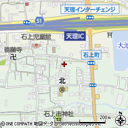 奈良県天理市石上町1412周辺の地図