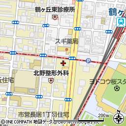 セブンイレブン大阪長居１丁目店周辺の地図