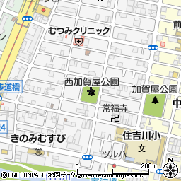 西加賀屋公園周辺の地図
