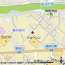 三重県名張市瀬古口232周辺の地図