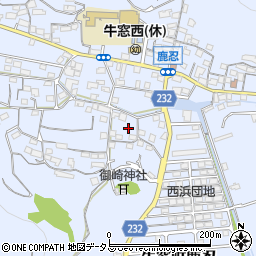 岡山県瀬戸内市牛窓町鹿忍5348-1周辺の地図