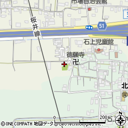 奈良県天理市櫟本町16周辺の地図